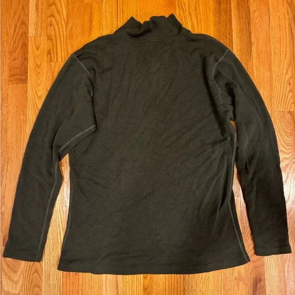 Smartwool Merino Wool Base Layer 1/4 Zip Top, Men’s XL Olive Green - Picture 3 of 6